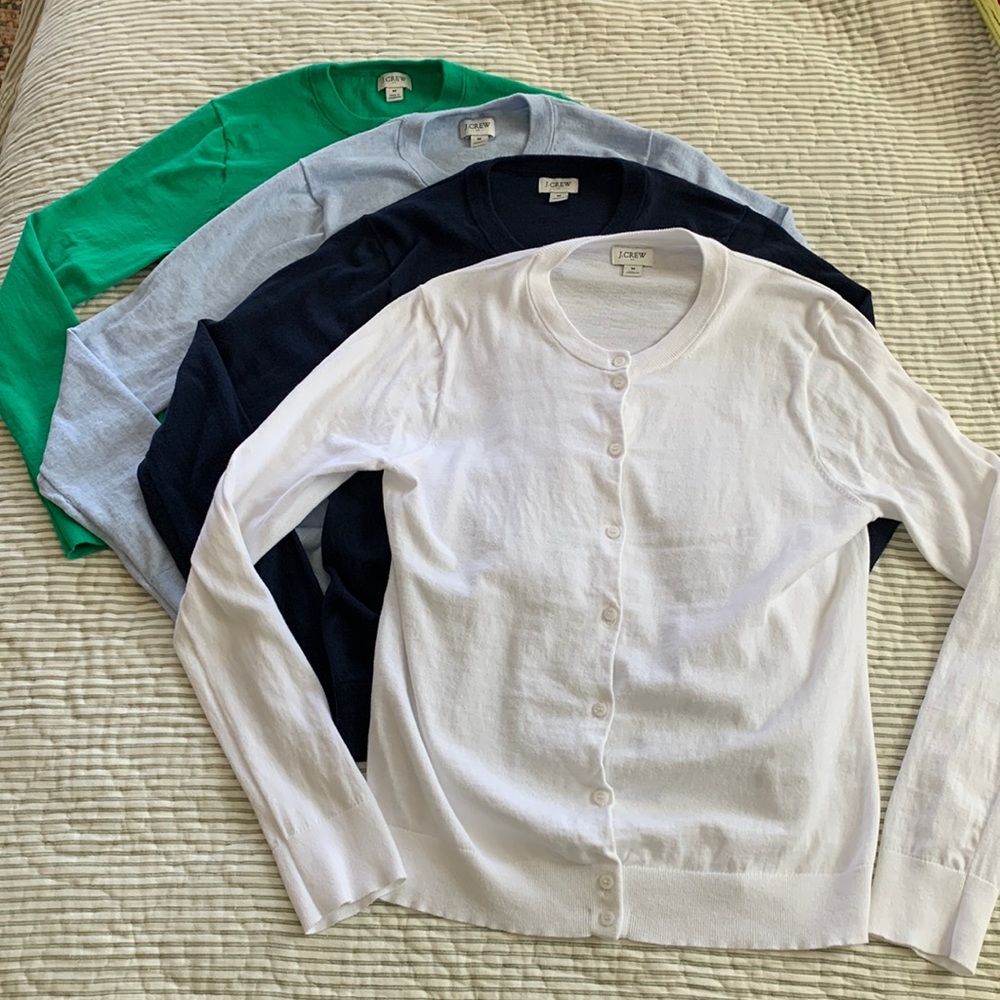 Bundle of 4 J. Crew cardigans, EUC